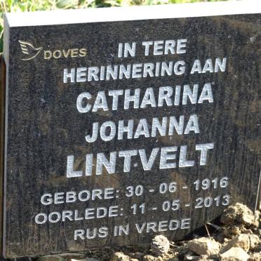 LINTVELT Catharina Johanna 1916-2013
