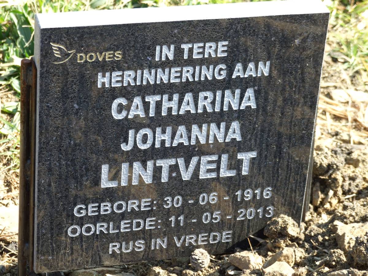 LINTVELT Catharina Johanna 1916-2013