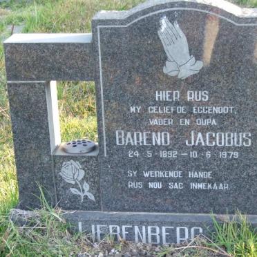 LIEBENBERG Barend Jacobus 1892-1979