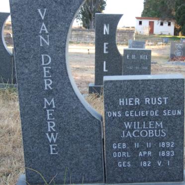 MERWE Willem Jacobus, van der 1892-1893