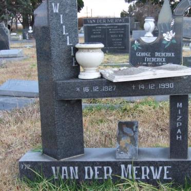 MERWE Willie, van der 1927-1990