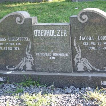 OBERHOLZER Nicolaas Christoffel 1892-1963 &amp; Jacoba Cornelia NEL 1897-1974 