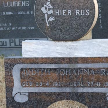 RAS Judith Johanna 1927-1986
