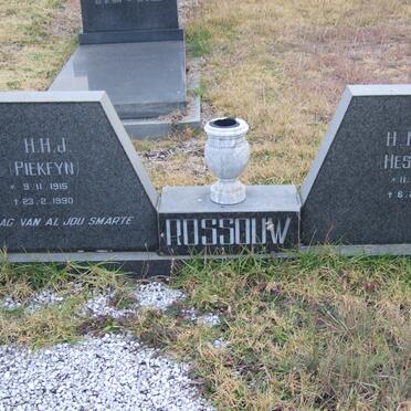 ROSSOUW H.H.J. 1915-1990 &amp; H.M. 1923-1993