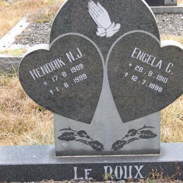 ROUX Hendrik N.J., le 1909-1989 &amp; Engela C. 1910-1998