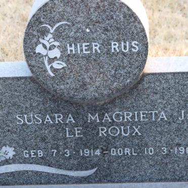 ROUX Susara Magrieta J., le 1914-1914