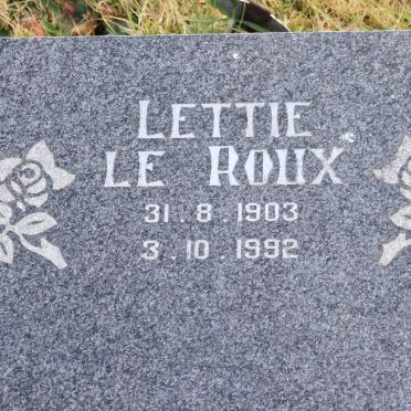 ROUX Lettie, le 1903-1992