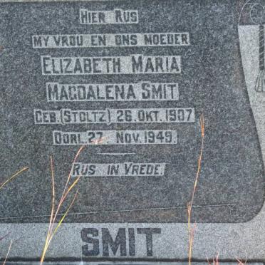 SMIT Elizabeth Maria Magdalena nee STOLTZ 1907-1949
