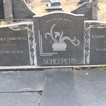 SCHEEPERS Marthinus Christoffel 1912-1970 &amp; Susanna Magdelena D. V.D. HOVEN 1911-1969