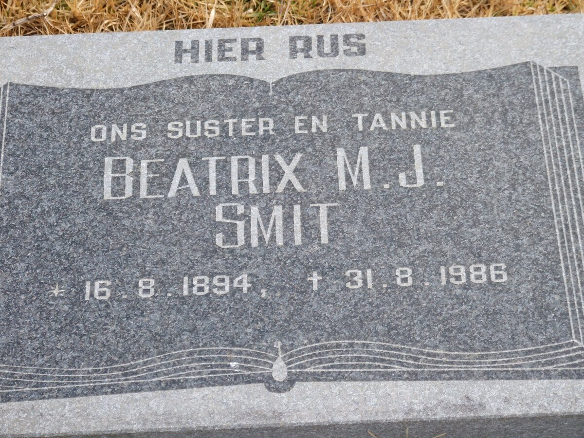 SMIT Beatrix M.J. 1894-1986