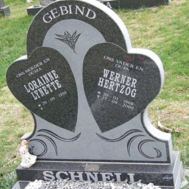 SCHNELL Werner Hertzog 1968-2009 &amp; Lorainne Lynette 1959-