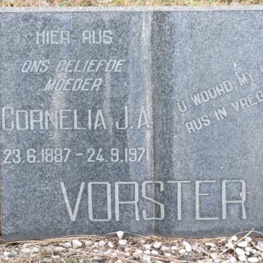 VORSTER Cornelia J.A. 1887-1971