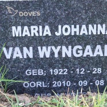WYNGAARD Maria Johanna, van 1922-2010