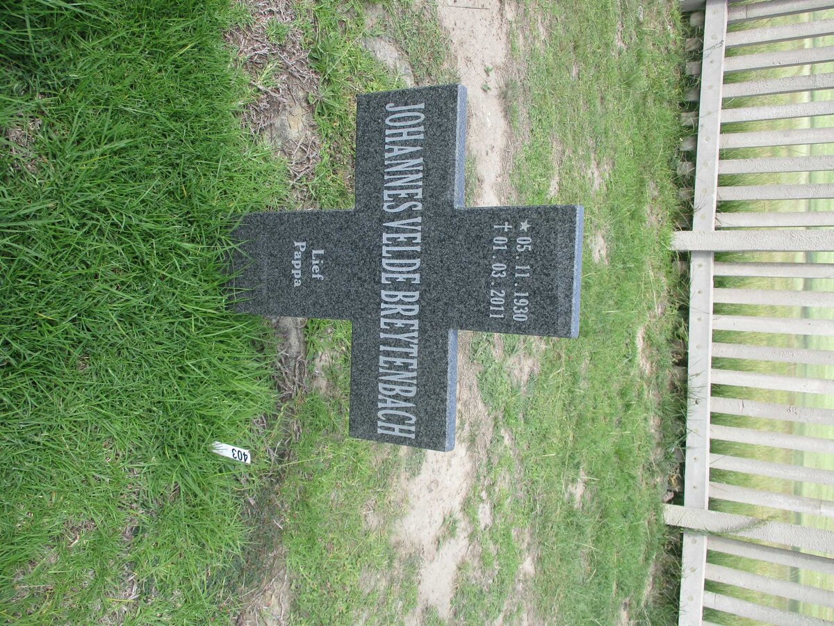 BREYTENBACH Johannes Velde 1930-2011