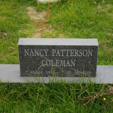 COLEMAN Nancy Patterson 1917-2005