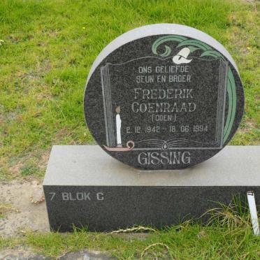 GISSING Frederik Coenraad 1942-1994