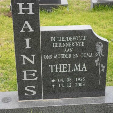 HAINES Thelma 1925-2003
