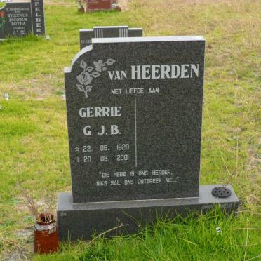 HEERDEN G.J.B., van 1929-2001