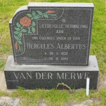 MERWE Hercules Albertus, van der 1933-1994