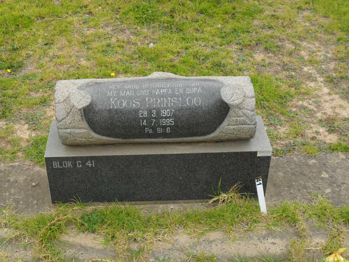 PRINSLOO Koos 1907-1995