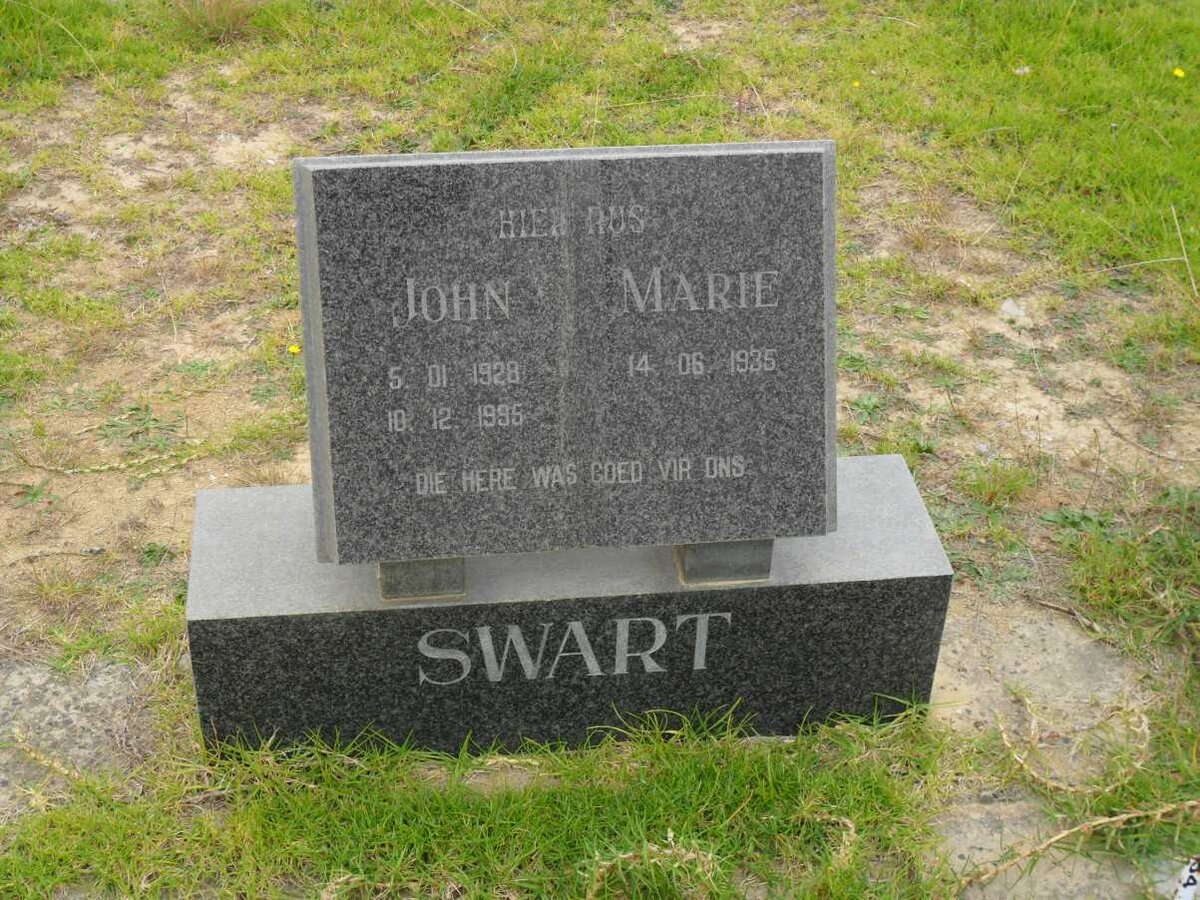 SWART John 1928-1995 &amp; Marie 1935-