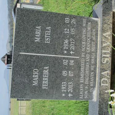 SILVA Mario Ferreira, da 1933-2013 &amp; Maria Estela 1936-2017