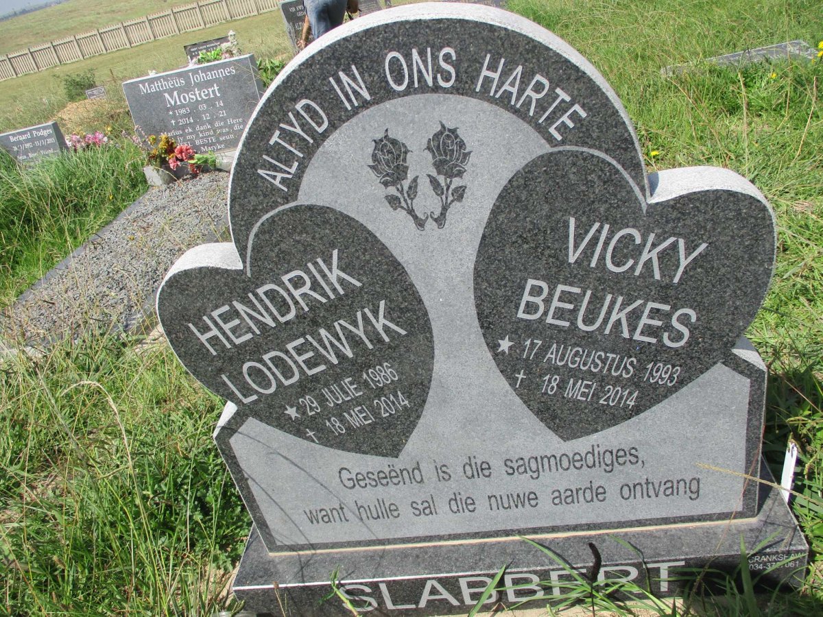 SLABBERT Hendrik Lodewyk 1986-2014 &amp; Vicky BEUKES 1993-2014