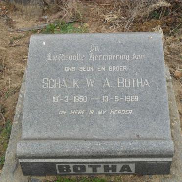 BOTHA Schalk  W.A. 1950-1969