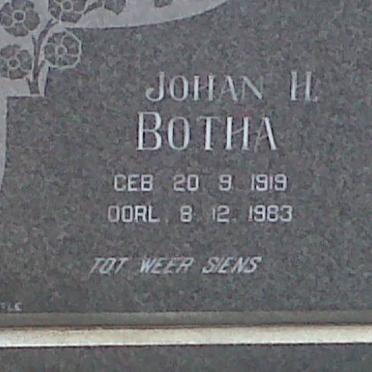 BOTHA Johan H. 1919-1983