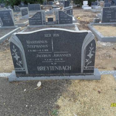 BREYTENBACH Marthinus Stephanus 1818-1978 :: BREYTENBACH Jacobus Johannes 1962-1978