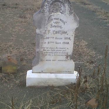 COETSEE J.F. 1898-1908