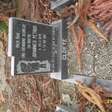 CLOETE Johannes Petrus 1979-1981