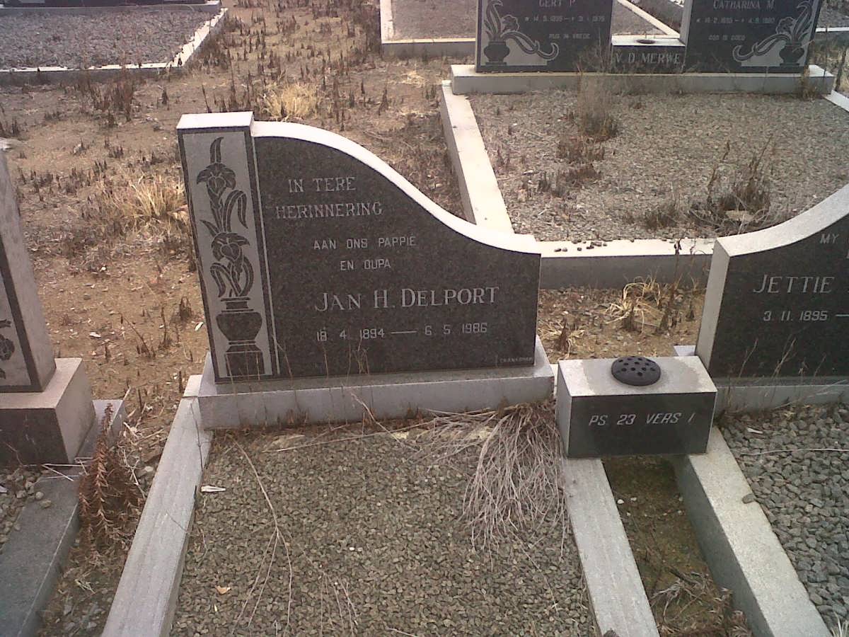 DELPORT Jan H. 1894-1986 