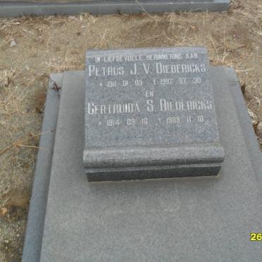DIEDERICKS Petrus J.V. 1911-1997 &amp; Gertruida S. 1914-1989