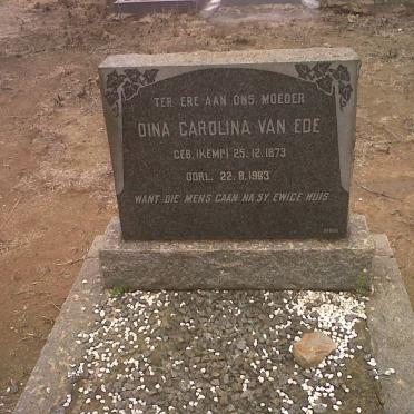 EDE Dina Carolina, van nee KEMP 1873-1963