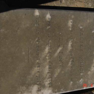 FINCH Walter 1863-1905