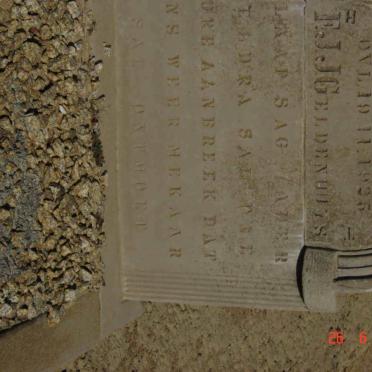 GELDENHUYS F.J.J. 1881-1925