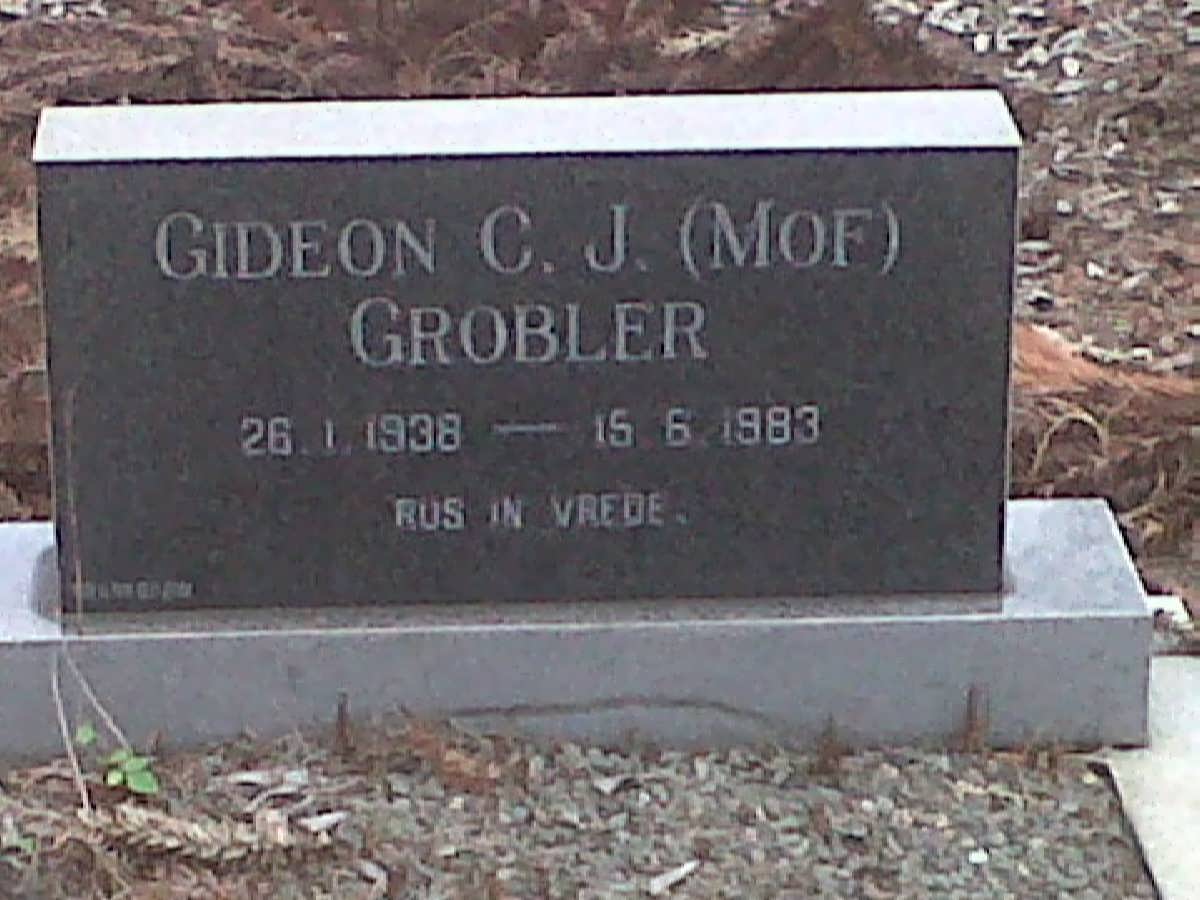 GROBLER Gideon C.J. 1938-1983