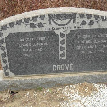 GROVÉ Hermanus Gerhardus 1883- &amp; Gertruida Susanna CELLIERS 1896-1962