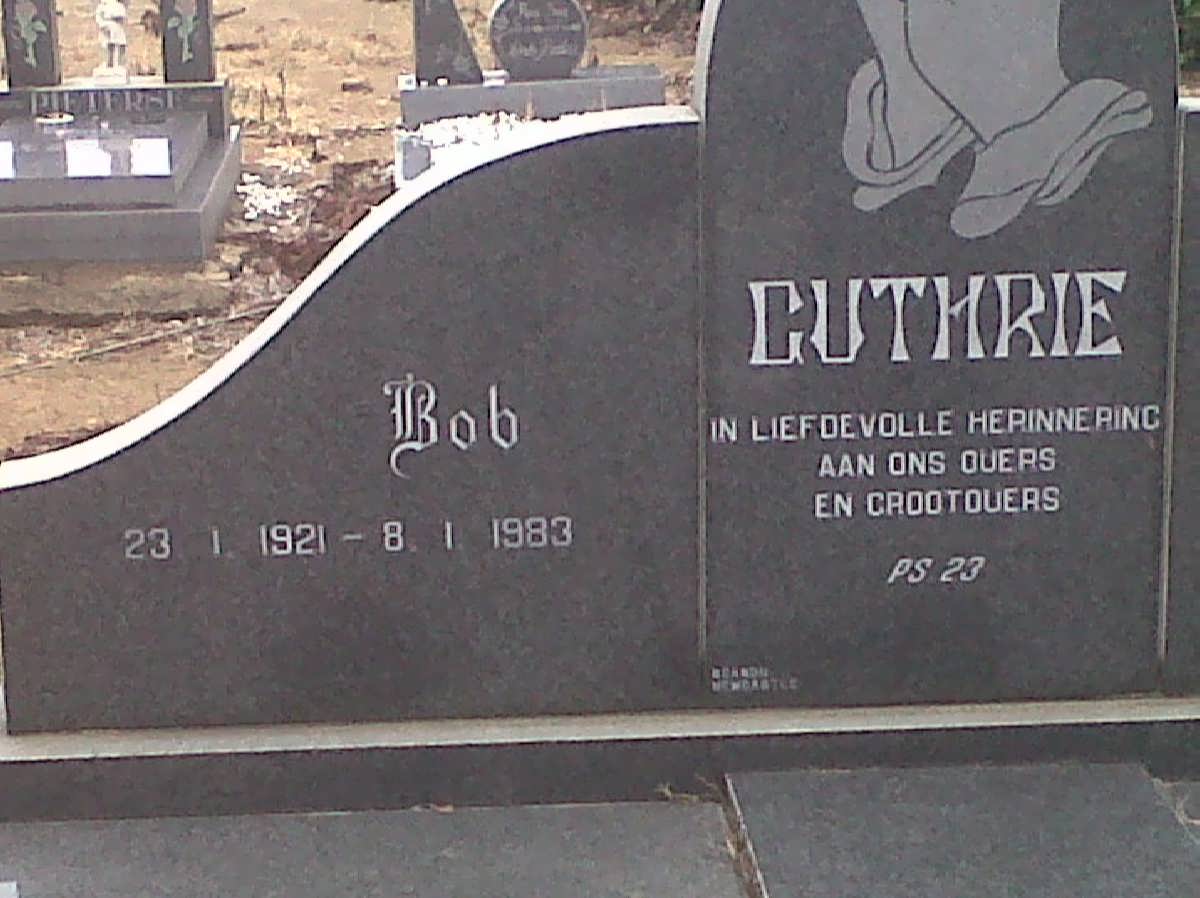 GUTHRIE Bob 1921-1983