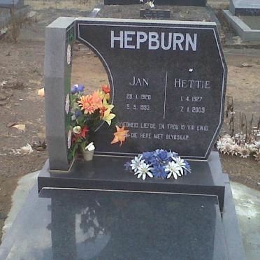 HEPBURN Jan 1920-1993 &amp; Hettie 1927-2009