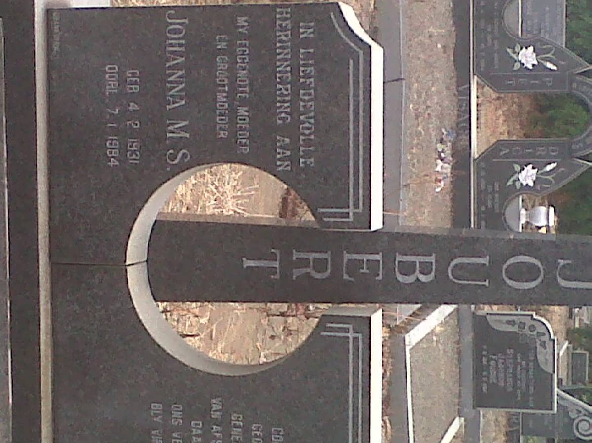 JOUBERT Johanna M.S. 1931-1984