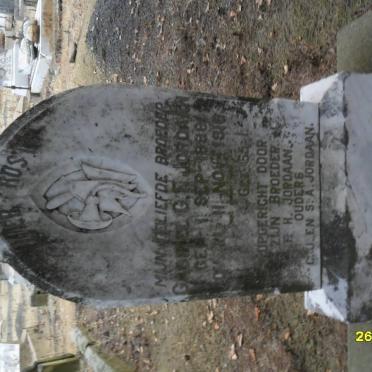 JORDAAN Gabriel G.F. 1898-1918