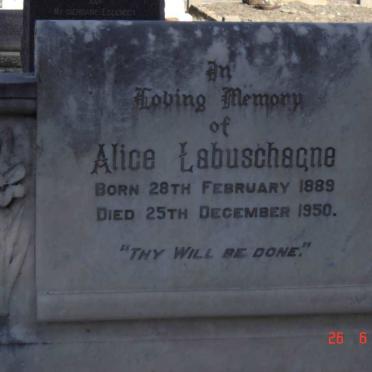 LABUSCHAGNE Alice 1889-1950
