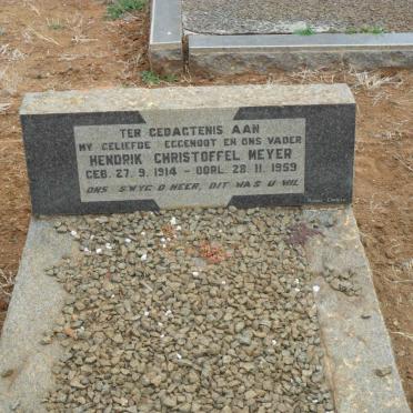 MEYER Hendrik Christoffel 1914-1959