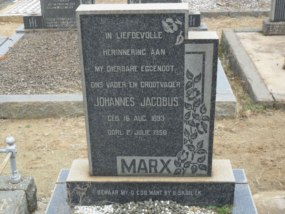 MARX Johannes Jacobus 1893-1958