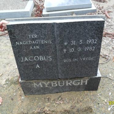 MYBURGH Jacobus A. 1932-1982