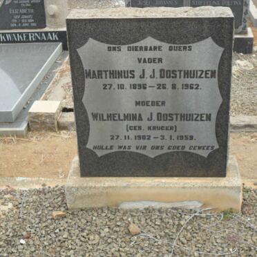 OOSTHUIZEN Marthinus J.J. 1896-1962 &amp; Wilhelmina J. KRUGER 1902-1959