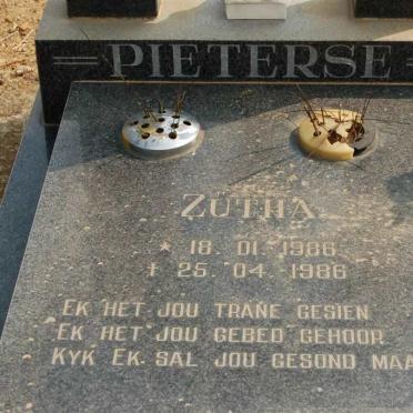 PIETERSE Zutha 1986-1986