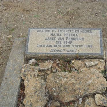RENSBURG Maria Helena, Janse van nee KEMP 1873-1948